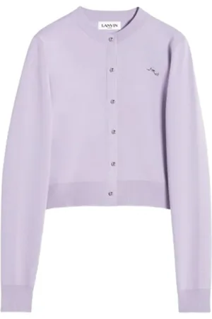 Lanvin Femme, Pulls, Violet, Taille: 42 FR Gilet Élégant Homme