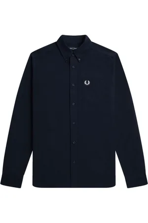 Fred Perry Homme, Chemises, Bleu, Taille: L Chemise Oxford