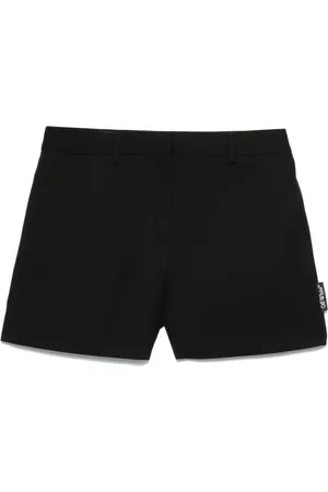 OFF-WHITE Femme, Shorts, Noir, Taille: 38 FR Bermuda Noir en Coton