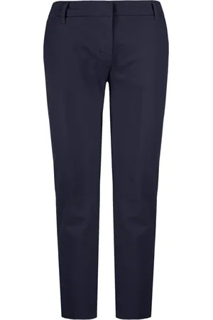 Bomboogie Femme, Pantalons, Bleu, Taille: 36 FR Pantalon Chino Léger en Twill de Coton Stretch