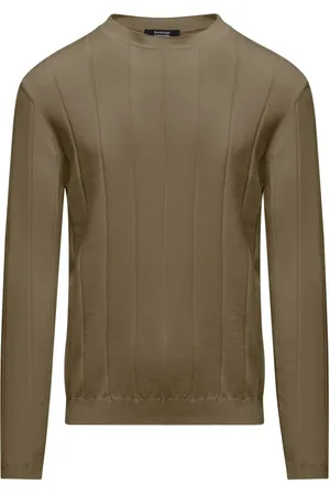 Bomboogie Homme, Pulls, Vert, Taille: 2XL Pull en coton à larges côtes
