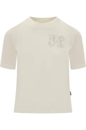 Palm Angels Femme, Tops, , Taille: 40 FR T-shirt Ras du Cou en Coton