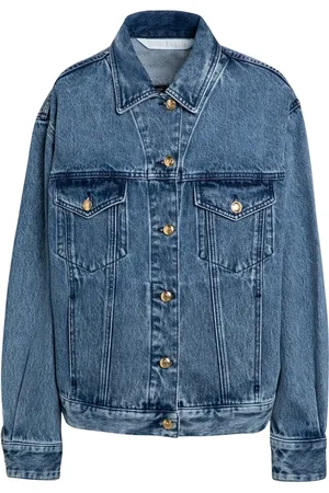 Palm Angels Femme, Vestes, Bleu, Taille: 40 FR Veste en jean