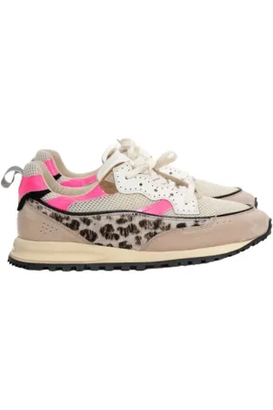 Hidnander Femme, Chaussures, Multicolore, Taille: 37 EU Chaussures de running rétro léopard rose