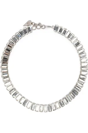 FORTE FORTE Femme, Accessoires, Gris, Taille: ONE Size Collier Statement Cristal
