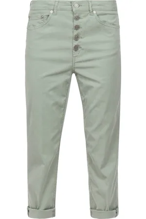 Dondup Femme, Pantalons, Vert, Taille: W29 Pantalon Coupe Large Modèle Koons