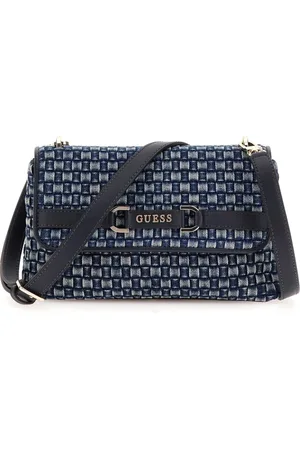 Guess Femme, Sacs, Bleu, Taille: ONE Size Sac Hobo en Denim Style Majka