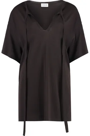 P.A.R.O.S.H. Femme, Blouses et Chemises, Brun, Taille: 40 FR Blouse en maille