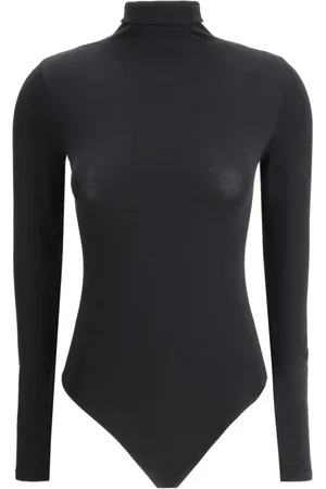 Wolford Femme, Tops, Noir, Taille: 42 FR Colorado Bodysuit, Manches Longues, Col Haut