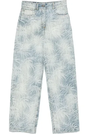 Palm Angels Femme, Jeans, Bleu, Taille: W25 Wide Jeans