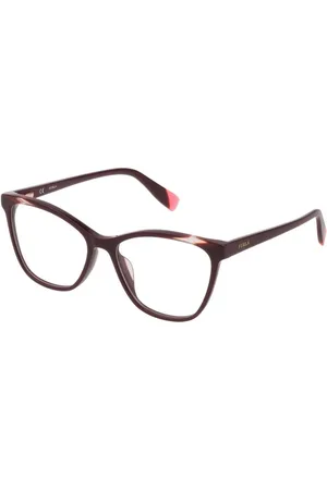 Furla Femme, Accessoires, Violet, Taille: ONE Size Lunettes à Monture en Plastique Violettes