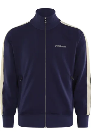 Palm Angels Homme, Sweatshirts et sweats à capuche, Bleu, Taille: S Veste de survêtement Classic Logo