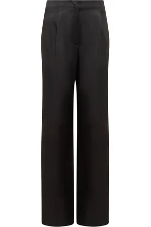 Msgm Femme, Pantalons, Noir, Taille: 38 FR Pantalon Palazzo Long