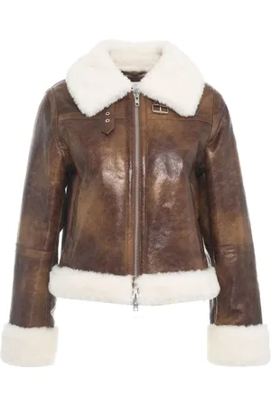 Stand Studio Femme, Vestes, Brun, Taille: 38 FR Veste Lorelle