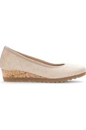 Gabor Femme, Chaussures, , Taille: 36 EU Ballerines compensées en cuir suédé