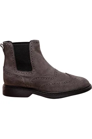 Hogan Homme, Chaussures, Gris, Taille: 44 EU Bottines New Road