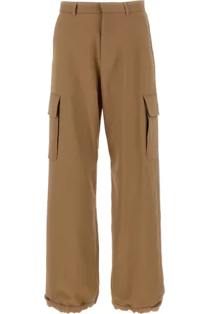 OFF-WHITE Homme, Pantalons, , Taille: S Ow Emb Drill Pantalon Large Taille Mi-Haute
