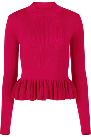 Nina Ricci Femme, Pulls, Rose, Taille: 40 FR Pull Peplum à Volants