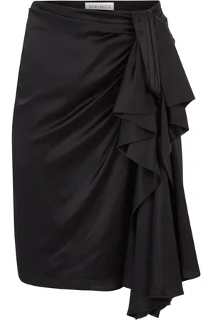 Nina Ricci Femme, Jupes, Noir, Taille: 38 FR Jupe Asymétrique à