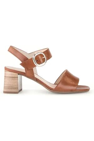 Gabor Femme, Chaussures, Brun, Taille: 35 EU Sandales d`été en cuir