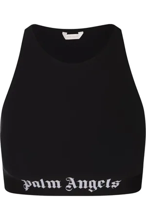 Palm Angels Femme, Tops, Noir, Taille: 36 FR Sports Crop Top
