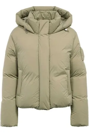 Moose Knuckles Femme, Vestes, Vert, Taille: 40 FR Veste courte en duvet de nylon avec capuche