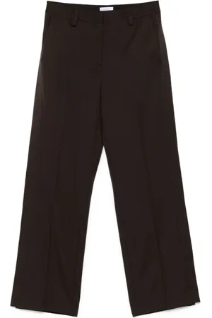 OFF-WHITE Femme, Pantalons, Brun, Taille: 38 FR Pantalon large