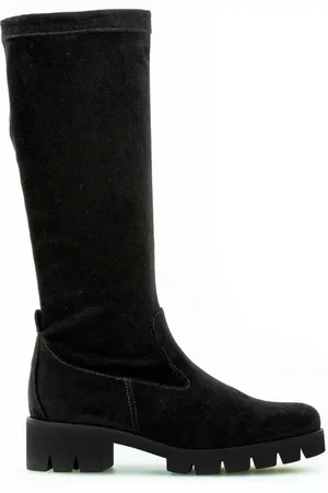 Gabor Femme, Chaussures, Noir, Taille: 42 EU Bottines en Velours Noir