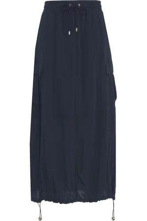 Liu Jo Femme, Jupes, Bleu, Taille: 40 FR Jupe Maxi Bleue avec Poches