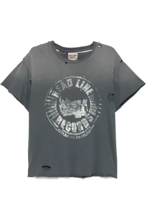 GALLERY DEPT. Homme, Tops, Gris, Taille: L T-shirt à Imprimé Graphique Effet Vieilli