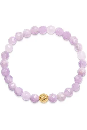 Nialaya Femme, Accessoires, Jaune, Taille: L Bracelet avec Améthyste Lavande et Or