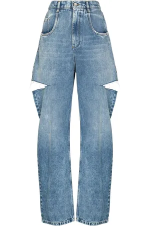 Maison Margiela Femme, Jeans, Bleu, Taille: 36 FR Jean Bleu Pantalon Denim Élégant