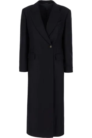 Brunello Cucinelli Femme, Manteaux, Bleu, Taille: 42 FR Manteaux Élégants pour Toutes Occasions