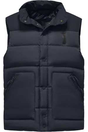 Bomboogie Homme, Vestes, Bleu, Taille: L Doudoune sans manches rembourrée avec maxi poches