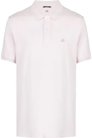 C.P. Company Homme, Tops, Rose, Taille: M Polo avec Logo Brodé