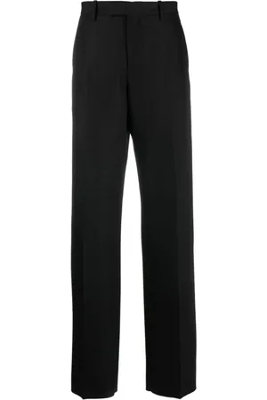 OFF-WHITE Homme, Pantalons, Noir, Taille: L Pantalon Tailleur Jambe Droite
