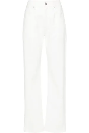 Brunello Cucinelli Femme, Jeans, Blanc, Taille: 40 FR Pantalon C600R Naturale