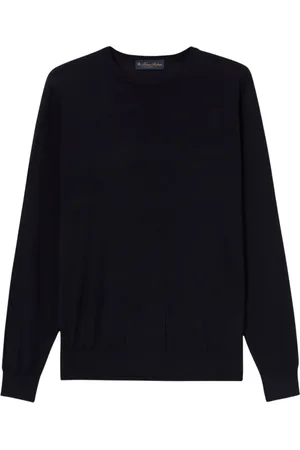 Brooks Brothers Homme, Pulls, Bleu, Taille: 2XL Pull ras du cou en laine mérinos