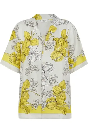 P.A.R.O.S.H. Femme, Blouses et Chemises, Multicolore, Taille: 38 FR Chemise Unisexe en Soie Gris Clair