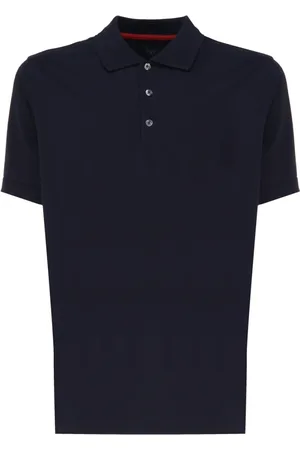 FAY Homme, Tops, Bleu, Taille: 3XL Polo à Manches Courtes