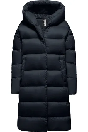 Bomboogie Femme, Manteaux, Bleu, Taille: 44 FR Doudoune Longue en Nylon