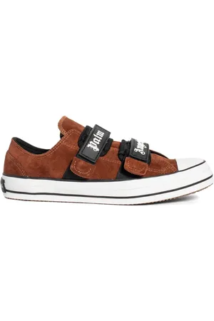 Palm Angels Homme, Chaussures, Brun, Taille: 40 EU Velcro Vulcanized Low Baskets