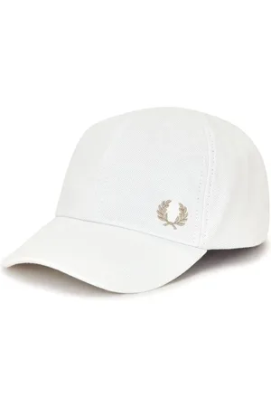 Fred Perry Homme, Accessoires, Blanc, Taille: ONE Size Chapeau en coton