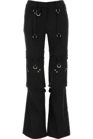 OFF-WHITE Femme, Pantalons, Noir, Taille: 38 FR Pantalon Cargo Stretch