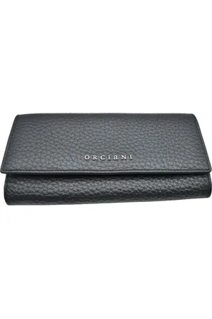 Orciani Femme, Accessoires, Noir, Taille: ONE Size Portefeuille en cuir noir avec protection Rfid