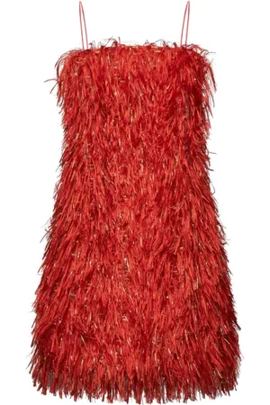 Silvian Heach Femme, Robes, , Taille: 40 FR Robe courte avec des franges et des paillettes