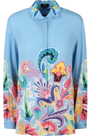 Etro Femme, Blouses et Chemises, Multicolore, Taille: 40 FR Chemise à Imprimé Paisley, Coupe Décontractée, Col Classique