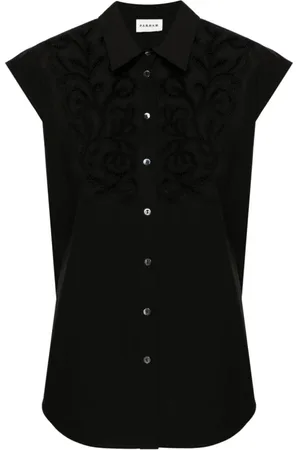 P.A.R.O.S.H. Femme, Blouses et Chemises, Noir, Taille: 38 FR Canyo Shirt