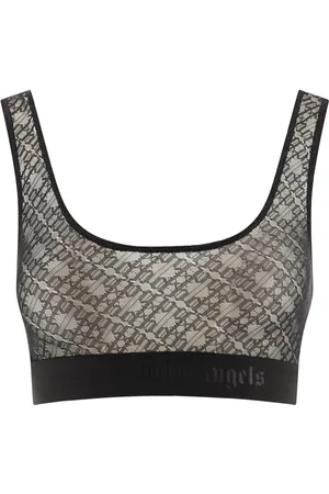 Palm Angels Femme, Sport, Noir, Taille: 36 FR Brassière en dentelle classique