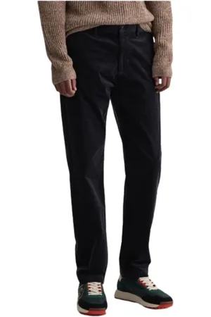 GANT Homme, Pantalons, Bleu, Taille: W32 Pantalon Chino Allister en Velours Côtelé